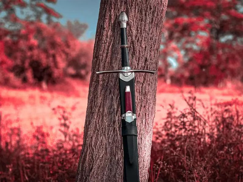 Personalised Aragorn Strider Replica SWORD From Lord of the Rings, Replica with Scabbard & Wall Mount , Best Gifts for Anniversary, wedding gift