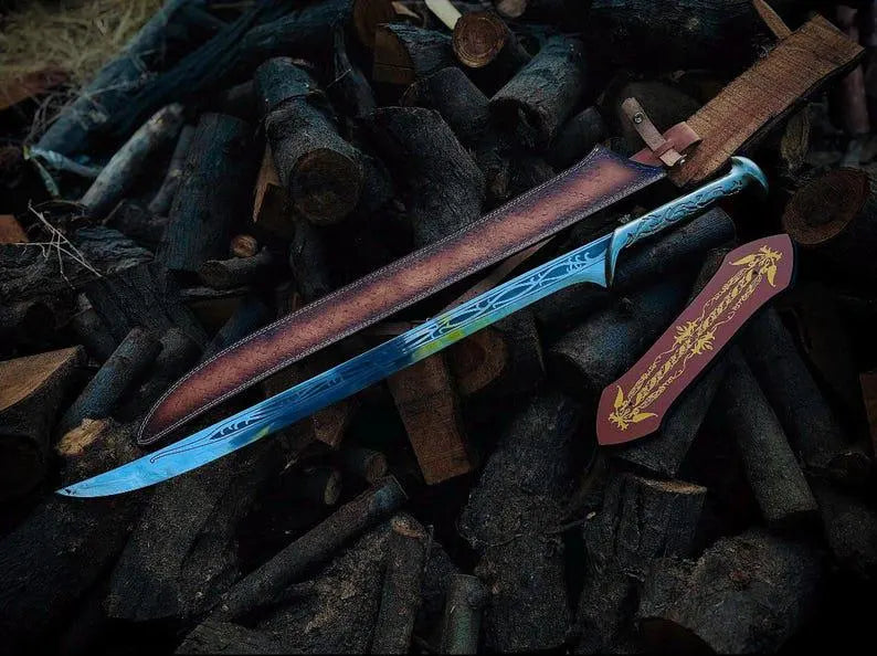 Handmade Sword, Thranduil Sword, Sword, Long Sword, Medieval Sword, Replica Sword, Steel Sword, Viking Gifts, Best Gift for him Unique gift.