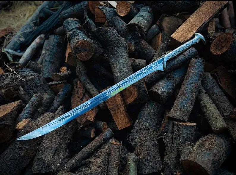Handmade Sword, Thranduil Sword, Sword, Long Sword, Medieval Sword, Replica Sword, Steel Sword, Viking Gifts, Best Gift for him Unique gift.