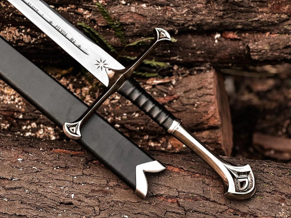 King Aragorn's Sword Lord of the Rings Swords, Anduril Narsil Sword, W/Scabbard