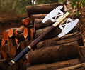 30" The Battle Axe of Lord Gimli Rings Handmade Carbon Steel Wooden Handle gifts