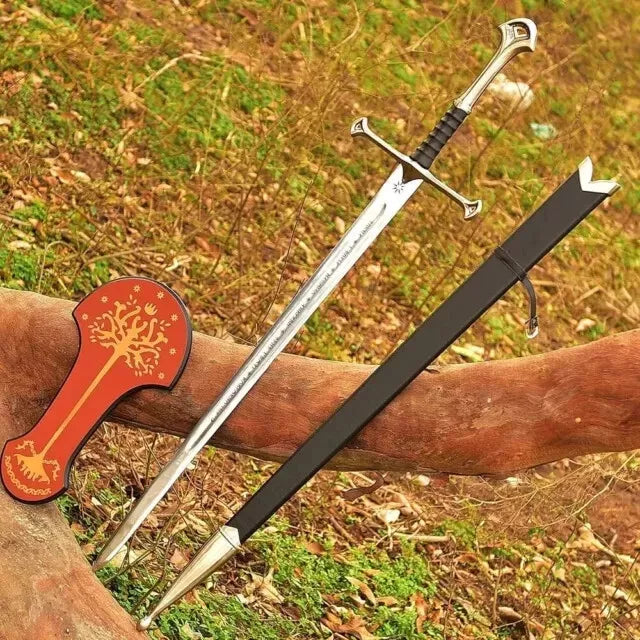 King Aragorn's Sword Lord of the Rings Swords, Anduril Narsil Sword, W/Scabbard